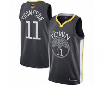 Women Golden State Warriors #11 Klay Thompson Swingman Black 2019 Basketball Finals Bound Basketball Jersey - Statement