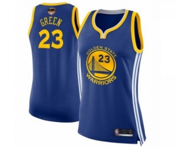 Women Golden State Warriors #23 Draymond Green Authentic Royal Blue 2019 Basketball Finals Bound Basketball Jersey - Icon Edition