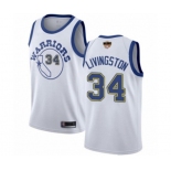 Women Golden State Warriors #34 Shaun Livingston Authentic White Hardwood Classics 2019 Basketball Finals Bound Basketball Jersey