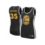 Women Golden State Warriors #35 Kevin Durant Black Jersey