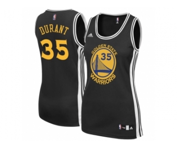 Women Golden State Warriors #35 Kevin Durant Black Jersey