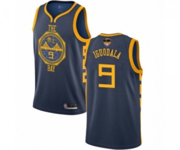 Women Golden State Warriors #9 Andre Iguodala Swingman Navy Blue Basketball 2019 Basketball Finals Bound Jersey - City Edition