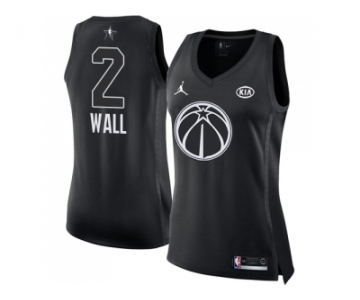 Women Nike Golden State Warriors #2 John Wall Black NBA Jordan Swingman 2018 All-Star Game Jersey