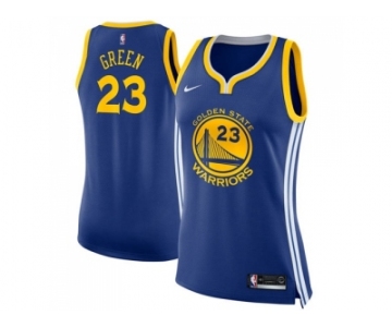 Women Nike Golden State Warriors #23 Draymond Green Blue NBA Swingman Icon Edition Jersey