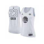 Women Nike Golden State Warriors #23 Draymond Green White NBA Jordan Swingman 2018 All-Star Game Jersey