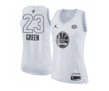 Women Nike Golden State Warriors #23 Draymond Green White NBA Jordan Swingman 2018 All-Star Game Jersey