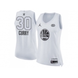 Women Nike Golden State Warriors #30 Stephen Curry White NBA Jordan Swingman 2018 All-Star Game Jersey