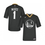 Women's Adidas Golden State Warriors #1 JaVale McGee Authentic Black Alternate NBA Jersey