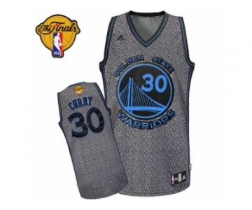 Women's Adidas Golden State Warriors #30 Stephen Curry Swingman Grey Static Fashion 2017 The Finals Patch NBA Jersey