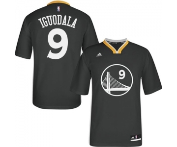 Women's Adidas Golden State Warriors #9 Andre Iguodala Authentic Black Alternate NBA Jersey