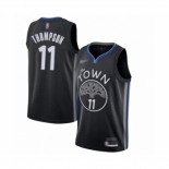 Women's Golden State Warriors #11 Klay Thompson Swingman Black Basketball Jersey 2019-20  City Edition