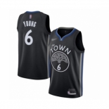 Women's Golden State Warriors #6 Nick Young Swingman Black Basketball Jersey 2019-20 City Edition