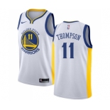 Women's Nike Golden State Warriors #11 Klay Thompson Swingman White Home NBA Jersey - Association Edition