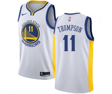 Women's Nike Golden State Warriors #11 Klay Thompson Swingman White Home NBA Jersey - Association Edition