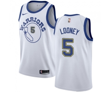 Women's Nike Golden State Warriors #5 Kevon Looney Swingman White Hardwood Classics NBA Jersey