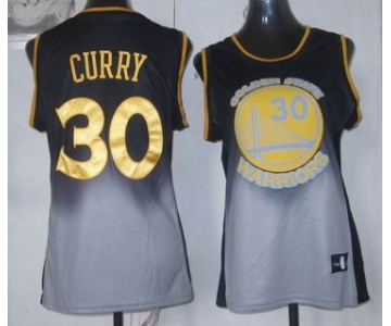 women nba golden state warriors #30 curry black-grey