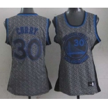 women nba golden state warriors #30 curry grey[static fashion swingman]