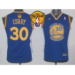 NBA Youth NBA Revolution 30 Warriors #30 Stephen Curry Blue The Finals Patch Stitched Jerseys