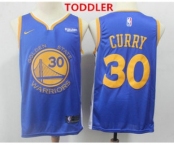 Toddler Golden State Warriors #30 Stephen Curry Blue Nike Swingman NEW Rakuten Logo Stitched NBA Jersey