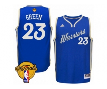 Youth Adidas Golden State Warriors #23 Draymond Green Swingman Royal Blue 2015-16 Christmas Day 2017 The Finals Patch NBA Jersey