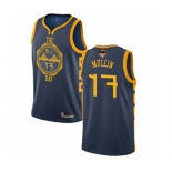 Youth Golden State Warriors #17 Chris Mullin Swingman Navy Blue Basketball 2019 Basketball Finals Bound Jersey - City Edition