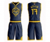 Youth Golden State Warriors #17 Chris Mullin Swingman Navy Blue Basketball Suit 2019 Basketball Finals Bound Jersey - City Edition