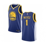 Youth Nike Golden State Warriors #1 JaVale McGee Swingman Royal Blue Road NBA Jersey - Icon Edition