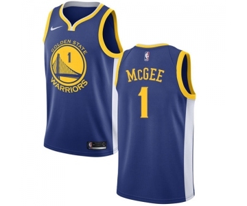 Youth Nike Golden State Warriors #1 JaVale McGee Swingman Royal Blue Road NBA Jersey - Icon Edition