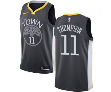 Youth Nike Golden State Warriors #11 Klay Thompson Swingman Black Alternate NBA Jersey - Statement Edition