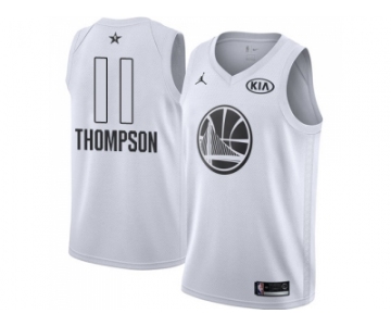 Youth Nike Golden State Warriors #11 Klay Thompson White NBA Jordan Swingman 2018 All-Star Game Jersey