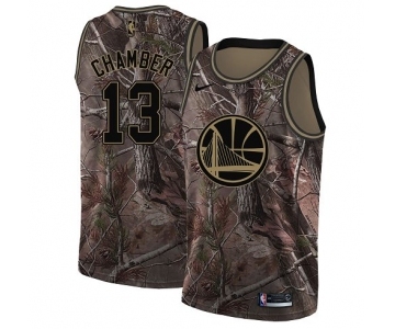 Youth Nike Golden State Warriors #13 Wilt Chamberlain Swingman Camo Realtree Collection NBA Jersey