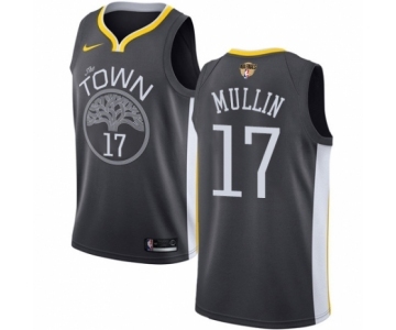 Youth Nike Golden State Warriors #17 Chris Mullin Swingman Black Alternate 2018 NBA Finals Bound NBA Jersey - Statement Edition