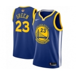 Youth Nike Golden State Warriors #23 Draymond Green Swingman Royal Blue Road 2018 NBA Finals Bound NBA Jersey - Icon Edition