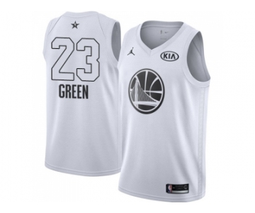 Youth Nike Golden State Warriors #23 Draymond Green White NBA Jordan Swingman 2018 All-Star Game Jersey