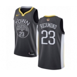 Youth Nike Golden State Warriors #23 Mitch Richmond Swingman Black Alternate 2018 NBA Finals Bound NBA Jersey - Statement Edition