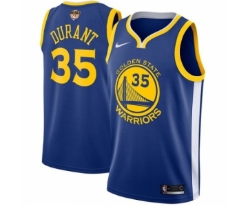 Youth Nike Golden State Warriors #35 Kevin Durant Swingman Royal Blue Road 2018 NBA Finals Bound NBA Jersey - Icon Edition