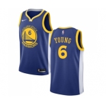 Youth Nike Golden State Warriors #6 Nick Young Swingman Royal Blue Road NBA Jersey - Icon Edition