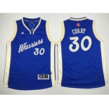 youth nba golden state warriors #30 curry blue[2015 Christmas edition]