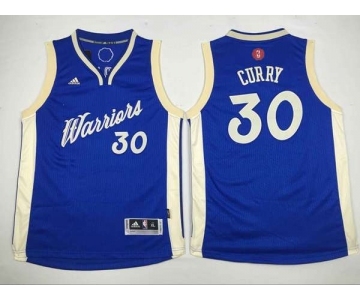 youth nba golden state warriors #30 curry blue[2015 Christmas edition]