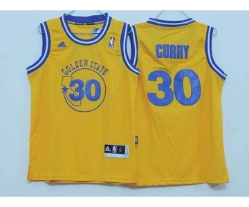 youth nba golden state warriors #30 curry yellow-1[revolution 30 swingman]