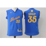 youth nba golden state warriors #35 durant blue[2016 Christmas edition]