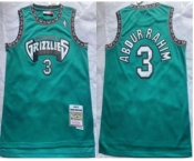 Memphis Grizzlies #3 Shareef Abdur-Rahim 1996-97 Green Hardwood Classics Soul Swingman Throwback Jersey