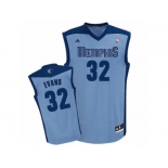 Men Adidas Memphis Grizzlies #32 Tyreke Evans Swingman Light Blue Alternate NBA Jersey