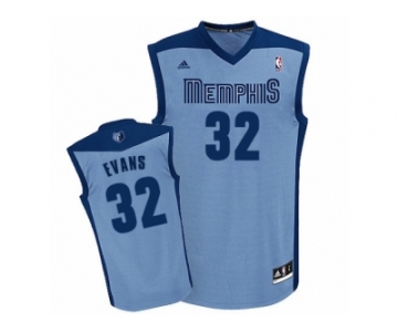 Men Adidas Memphis Grizzlies #32 Tyreke Evans Swingman Light Blue Alternate NBA Jersey