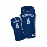 Men Adidas Memphis Grizzlies #6 Mario Chalmers Swingman Navy Blue Road NBA Jersey