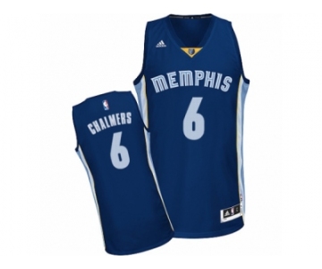 Men Adidas Memphis Grizzlies #6 Mario Chalmers Swingman Navy Blue Road NBA Jersey