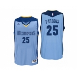 Men Memphis Grizzlies #25 Chandler Parsons Alternate Blue New Swingman Jersey