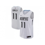 Men Nike Memphis Grizzlies #11 Mike Conley White NBA Swingman City Edition Jersey