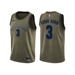 Men Nike Memphis Grizzlies #3 Shareef Abdur-Rahim Green Salute to Service NBA Swingman Jersey