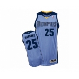 Men's Adidas Memphis Grizzlies #25 Chandler Parsons Authentic Light Blue Alternate NBA Jersey